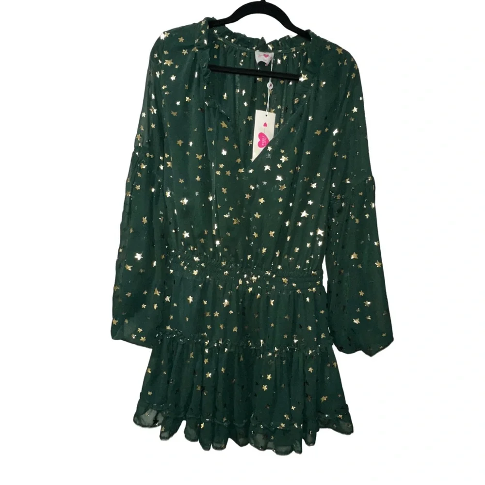 Buddy Love Green Star Dress - Picture 4 of 7